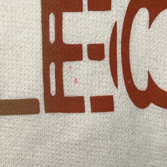 Current/Elliott Womens Top Electric Crewneck Graphic Sweatshirt Size 0 Ivory - Picture 7 of 10